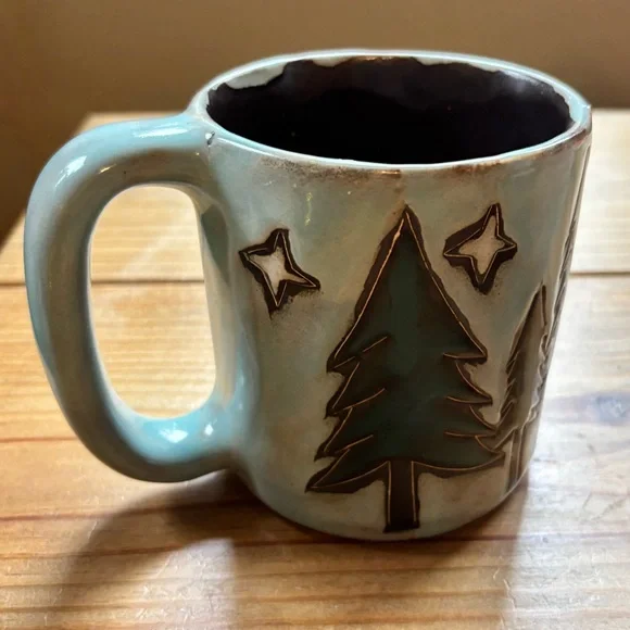 Mara Stoneware Mug Made in Mexico 16 oz - Picture 2 of 4